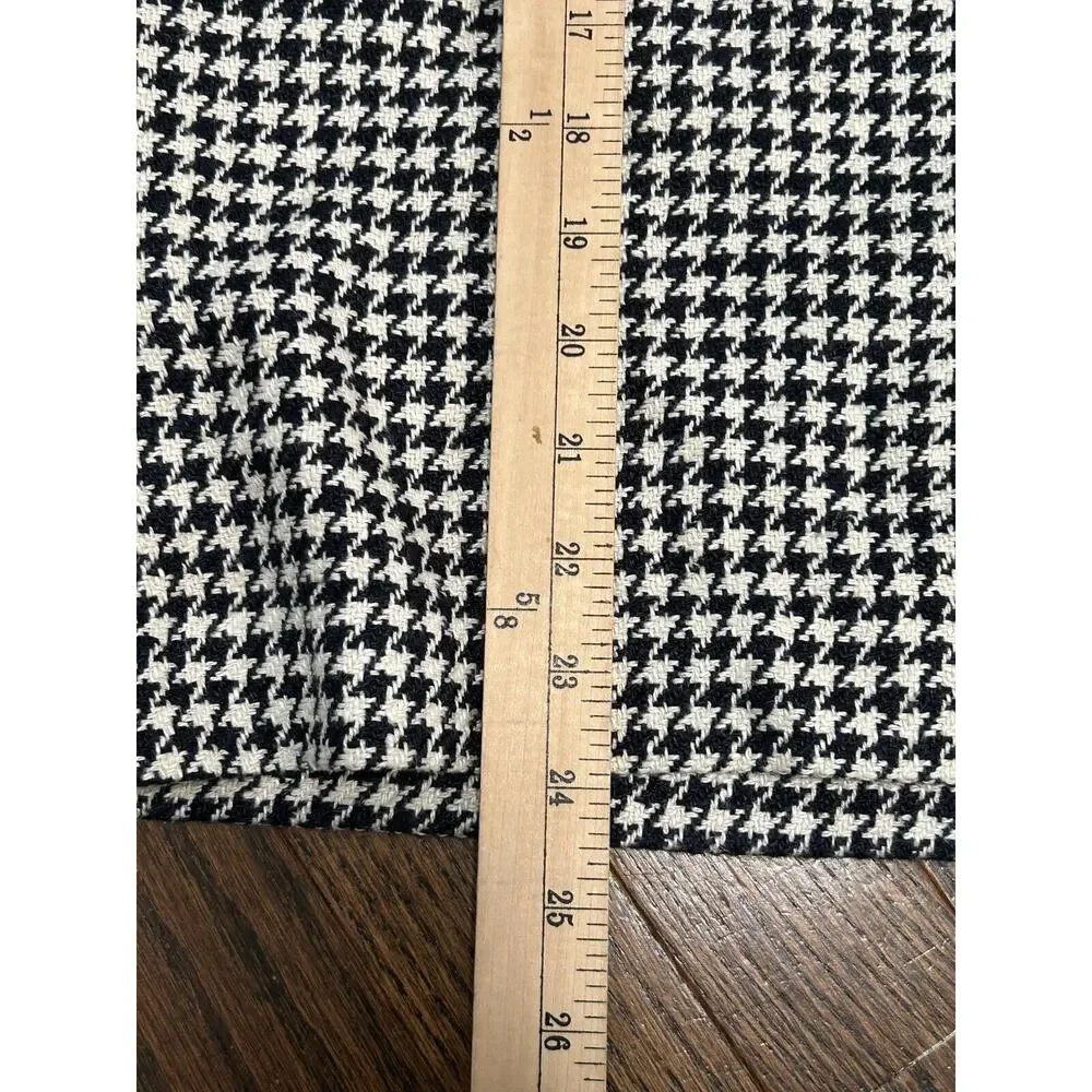 Lauren Ralph Lauren Womens Black/White Houndstooth Silk Straight Skirts Size 20W